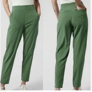 Athleta Brooklyn Ankle Pants •Women Size 8 Tall  - Mid Rise Green